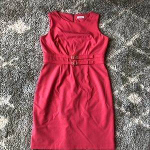 Calvin Klein Coral Cocktail Dress - Size 12
